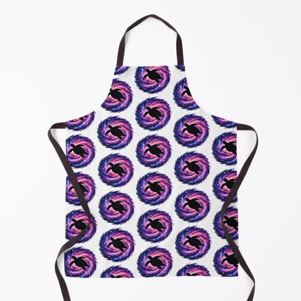 Item preview, Cosmic Vortex Sea Turtle Silhouette in Deep Space Swirl designed and sold by zoughlal.