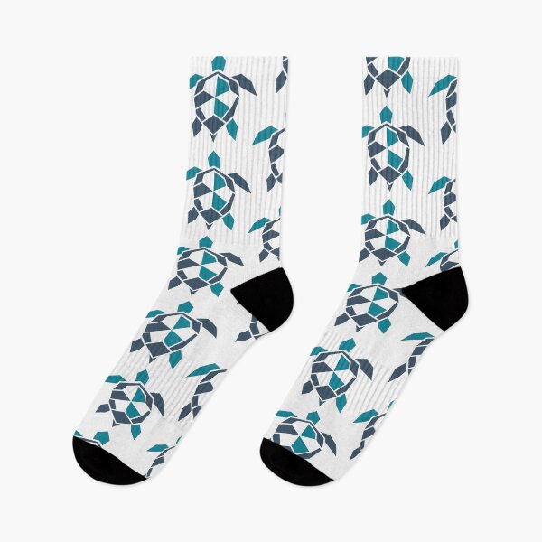 Item preview, Minimal Geometric Sea Turtle Icon in Teal and Charcoal designed and sold by zoughlal.