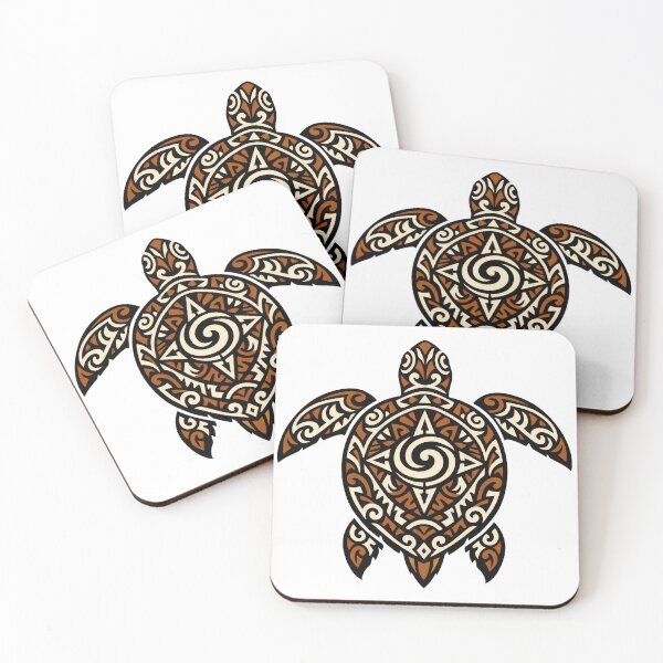 Item preview, Tribal Pattern Sea Turtle Symbol in Earth Tones designed and sold by zoughlal.