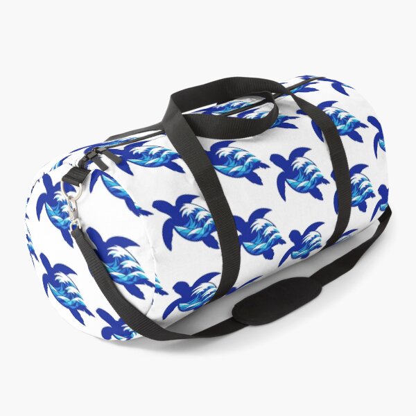 Item preview, Geometric Ocean Wave Sea Turtle with Negative Space Silhouette designed and sold by zoughlal.