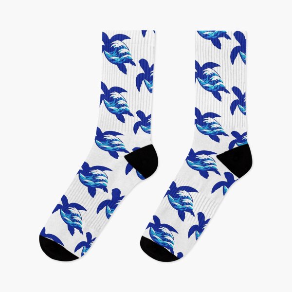 Item preview, Geometric Ocean Wave Sea Turtle with Negative Space Silhouette designed and sold by zoughlal.