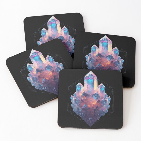 Item preview, Mystic Crystal Geometric Art – Colorful Gemstone Aesthetic Design designed and sold by Danny-Arts1.