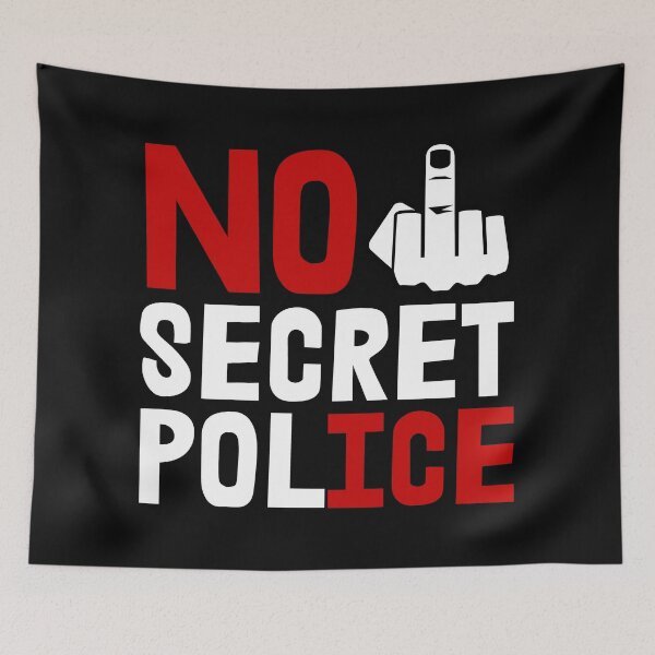 Item preview, No Secret Police - NO ICE  designed and sold by Thelittlelord.