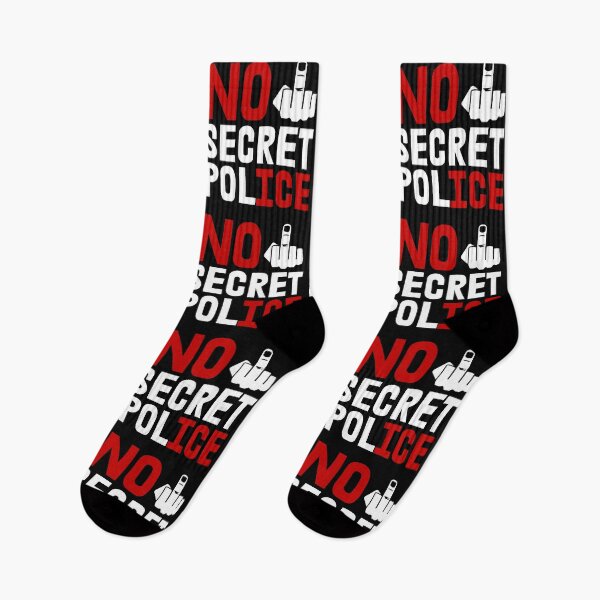 Item preview, No Secret Police - NO ICE  designed and sold by Thelittlelord.