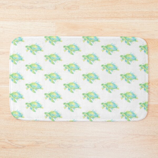 Item preview, Soft Watercolor Sea Turtle in Gentle Pastel Ocean Blends designed and sold by zoughlal.