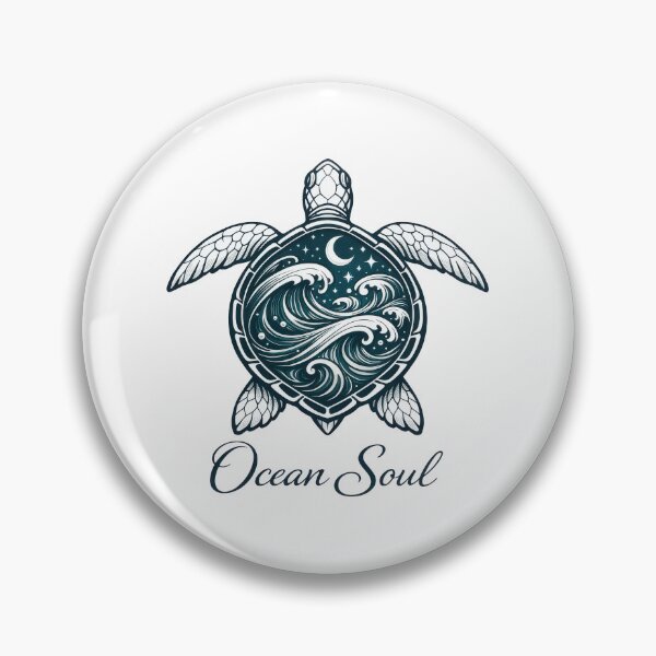 Item preview, Mystical Sea Turtle with Swirling Shell Pattern and “Ocean Soul” designed and sold by zoughlal.