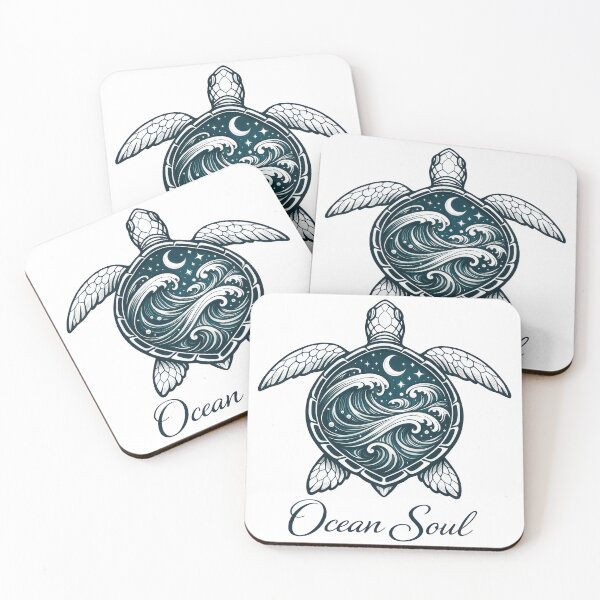 Item preview, Mystical Sea Turtle with Swirling Shell Pattern and “Ocean Soul” designed and sold by zoughlal.