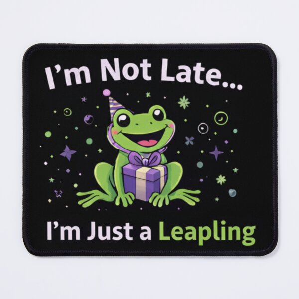 Item preview, Not Late Birthday - Leapling Frog With Gift designed and sold by Leap29 Designs.