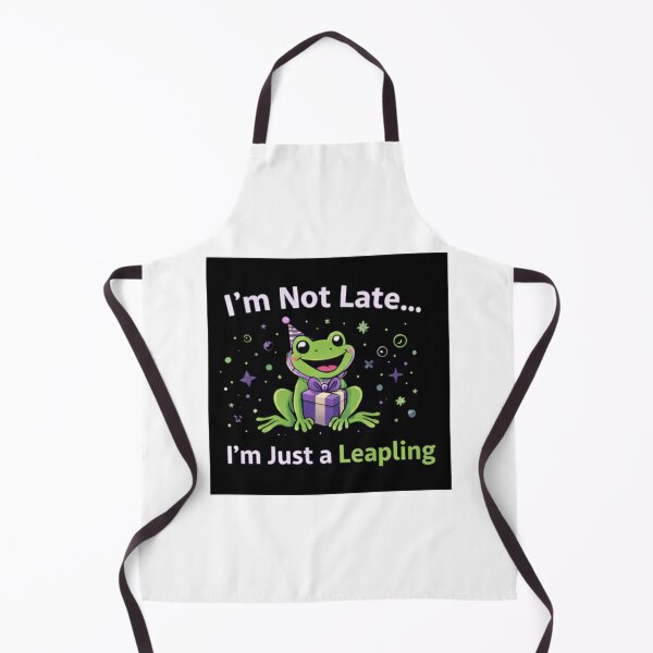 Item preview, Not Late Birthday - Leapling Frog With Gift designed and sold by Leap29 Designs.
