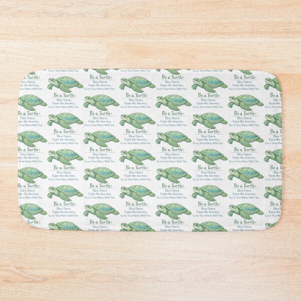 Item preview, Mindful Sea Turtle Quote “Be a Turtle” Slow Down Enjoy the Journey designed and sold by zoughlal.