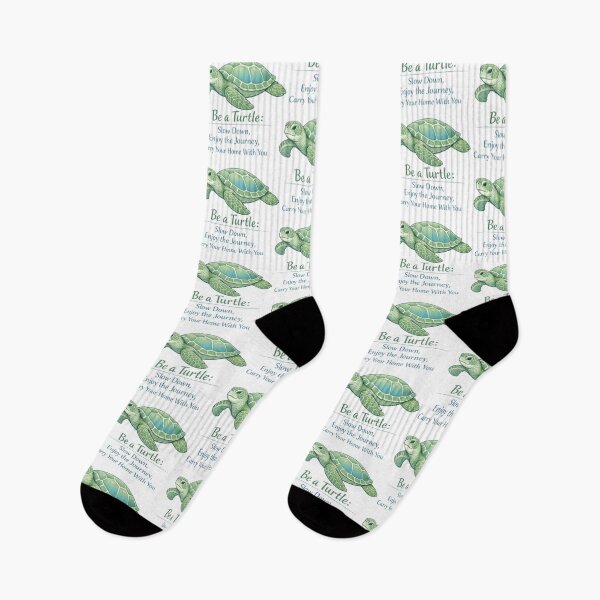 Item preview, Mindful Sea Turtle Quote “Be a Turtle” Slow Down Enjoy the Journey designed and sold by zoughlal.