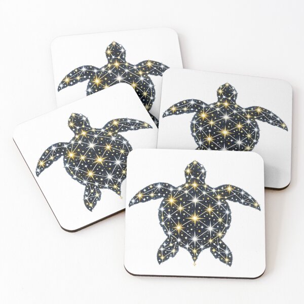 Item preview, Celestial Sea Turtle Constellation in Starry Night Sky designed and sold by zoughlal.