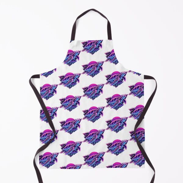 Item preview, Synthwave Neon Sea Turtle in Retro 80s Grid Geometry designed and sold by zoughlal.