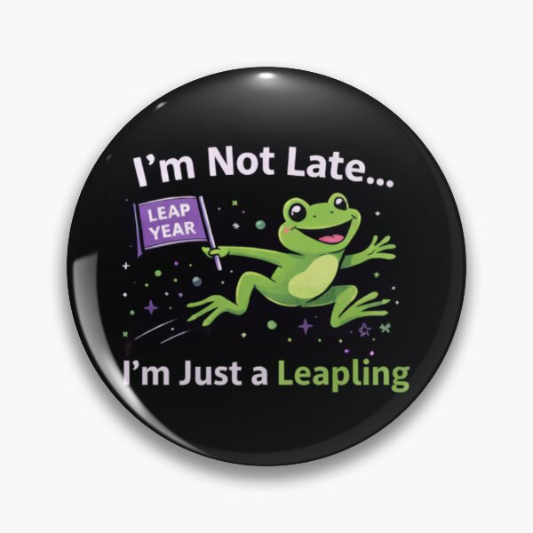 Item preview, Not Late Birthday - Leapling Frog With Leap Year Banner designed and sold by Leap29 Designs.