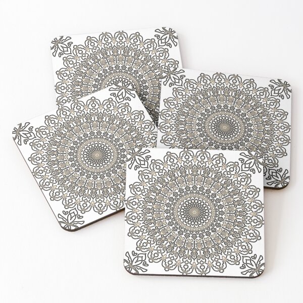Item preview, "Glowing Mandala with Ornamental Layers and Butterfly Accents" designed and sold by nighttime1990.