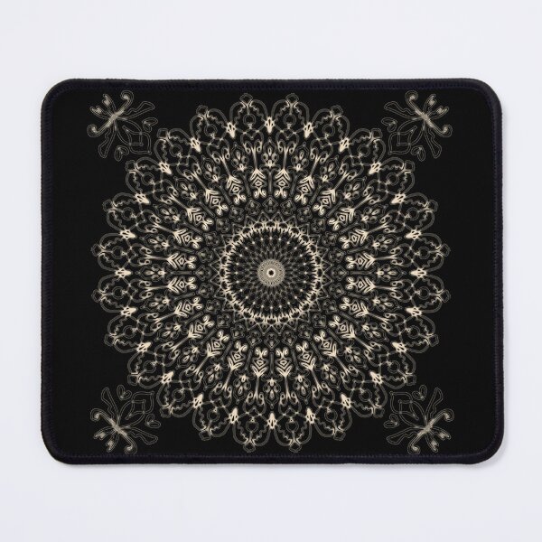 Item preview, "Glowing Mandala with Ornamental Layers and Butterfly Accents" designed and sold by nighttime1990.