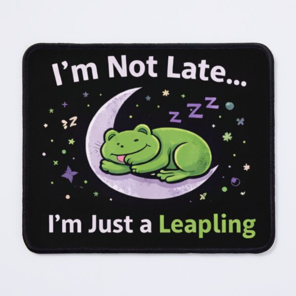 Item preview, Not Late Birthday - Leapling Frog Sleeping on the Moon designed and sold by Leap29 Designs.