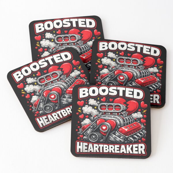 Item preview, Boosted Heartbreaker Supercharger Drag Racing Valentine designed and sold by CarantinedChaos.
