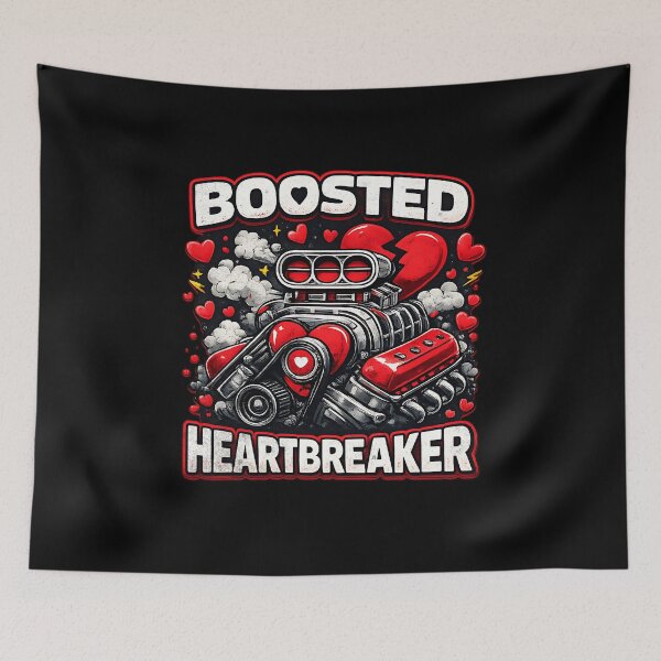 Item preview, Boosted Heartbreaker Supercharger Drag Racing Valentine designed and sold by CarantinedChaos.
