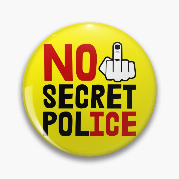 Item preview, No Secret Police - NO ICE  (middle finger) designed and sold by Thelittlelord.