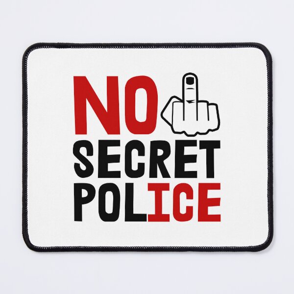 Item preview, No Secret Police - NO ICE  (middle finger) designed and sold by Thelittlelord.