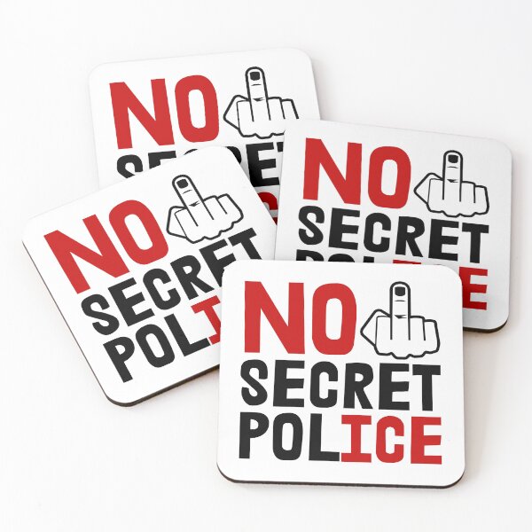 Item preview, No Secret Police - NO ICE  (middle finger) designed and sold by Thelittlelord.