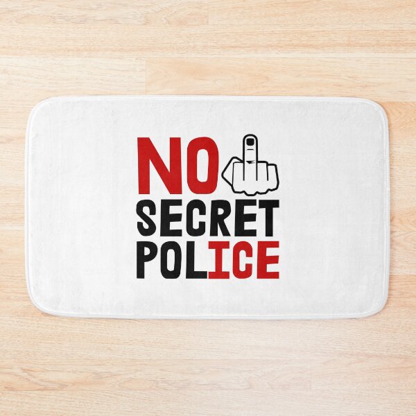 Item preview, No Secret Police - NO ICE  (middle finger) designed and sold by Thelittlelord.