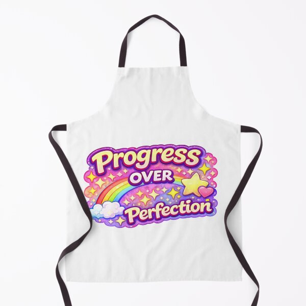 Item preview, Progress Over Perfection – Motivation & Self Growth Quote designed and sold by Paws and Ink Art.