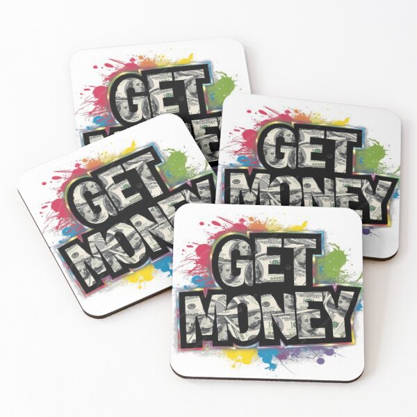 Item preview, Get Rich Quietly – Graffiti Wealth Design designed and sold by MarketInk/Shop.