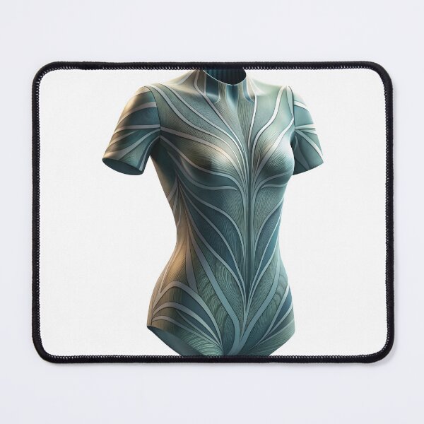 Item preview, Form fitting bodysuit with leaf like panels and ribbed textures designed and sold by Creative88Art.