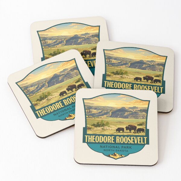 Item preview, Pegatina del Parque Nacional Theodore Roosevelt designed and sold by Gideon Emmerich.