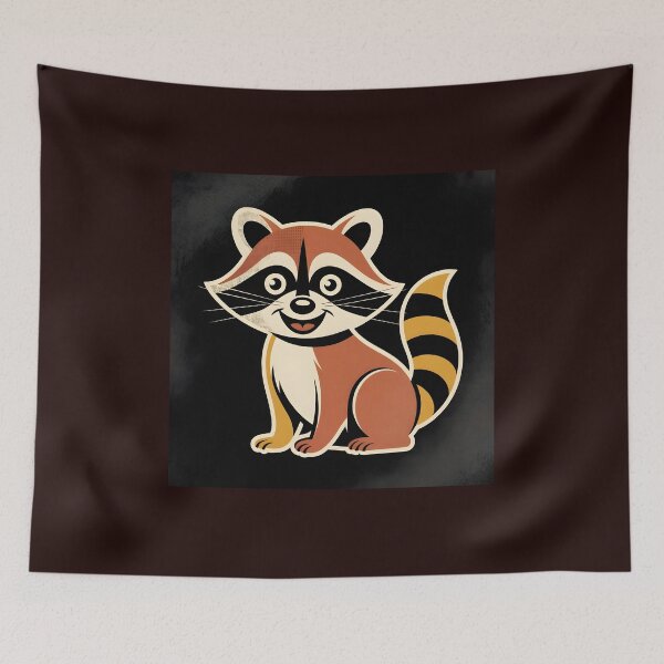 Item preview, Drunk Raccoon – Certified Trash Panda Retro Shirt  Tags (15) designed and sold by Viktorio Art Shop.