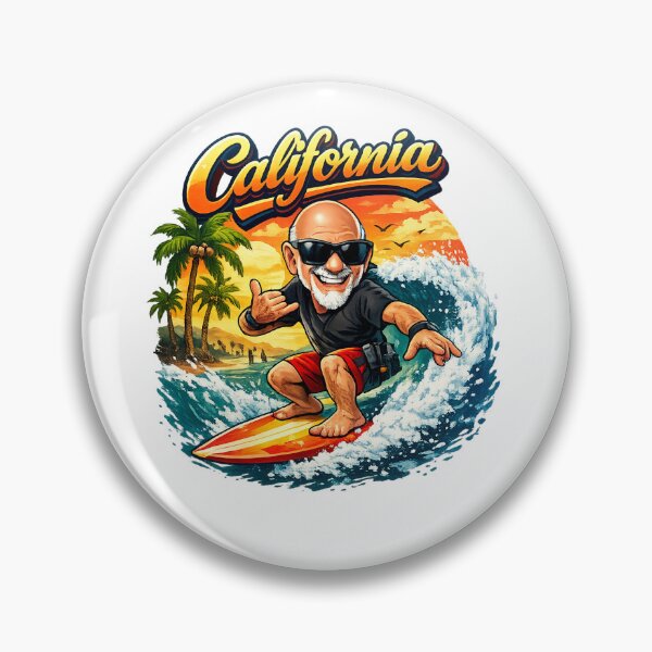 Item preview, Dedo surfea bajo el sol de California designed and sold by Taoufik79-shop.