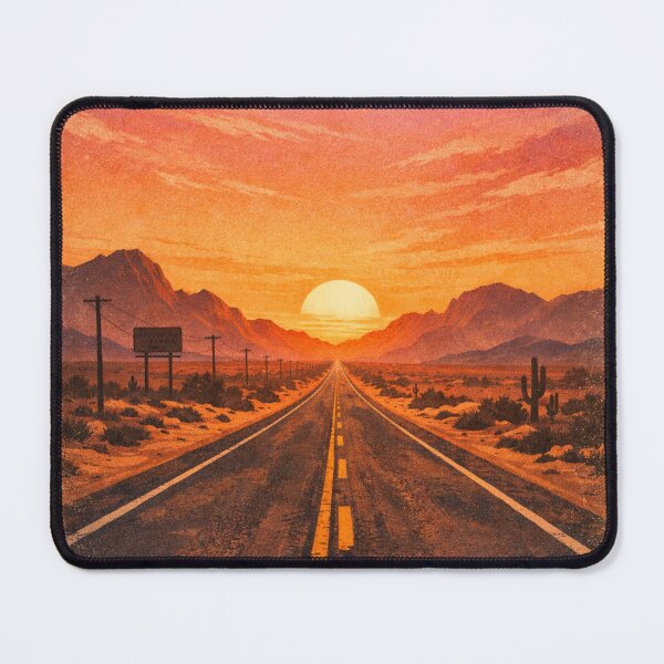 Item preview, Retro Sunset Desert Drive designed and sold by Paninides.