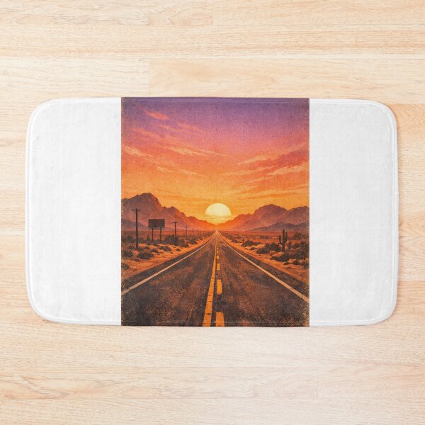 Item preview, Retro Sunset Desert Drive designed and sold by Paninides.
