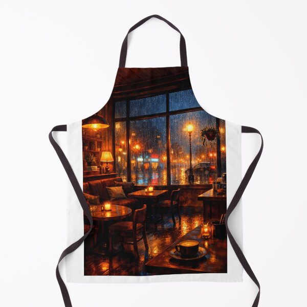 Item preview, Cozy Rainy Night Café designed and sold by Paninides.