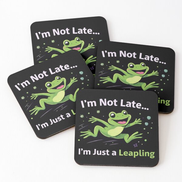 Item preview, Not Late Birthday - Leapling Frog Leaping designed and sold by Leap29 Designs.
