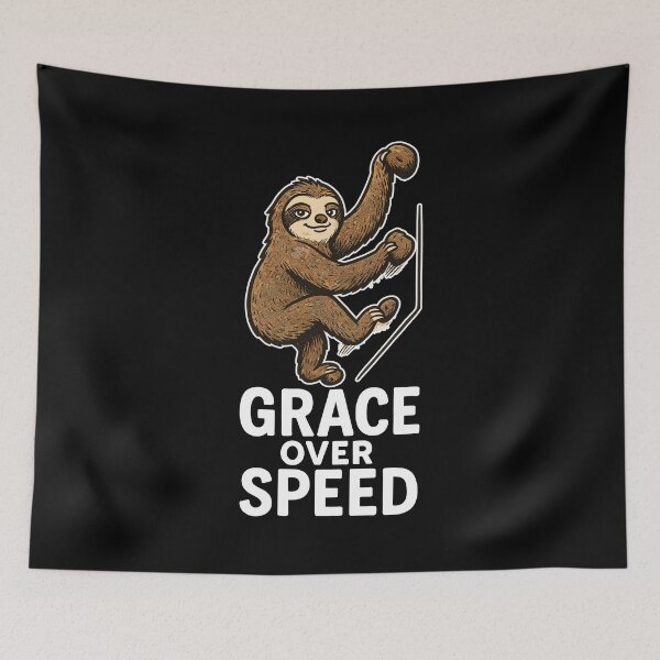 Item preview, Bouldering Motivation – Grace Over Speed Gift designed and sold by Pineapple-Tree.