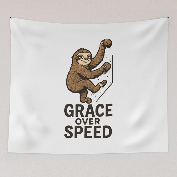 Item preview, Bouldering Motivation – Grace Over Speed Gift designed and sold by Pineapple-Tree.