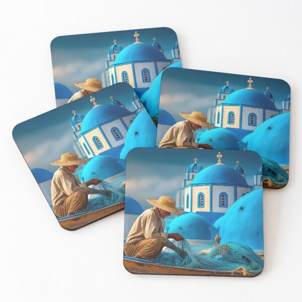 Item preview, Crafting Nets by the Iconic Blue Domes in Greece designed and sold by Artessie.