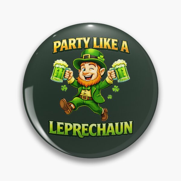 Item preview, Party Like a Leprechaun – Funny St. Patrick's Day Jump Pun designed and sold by PunchDrop.
