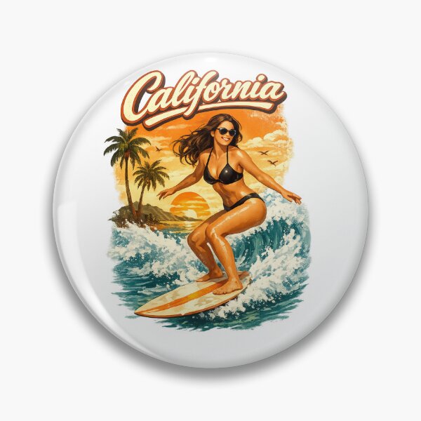Item preview, Surfer against a Californian backdrop designed and sold by Taoufik79-shop.