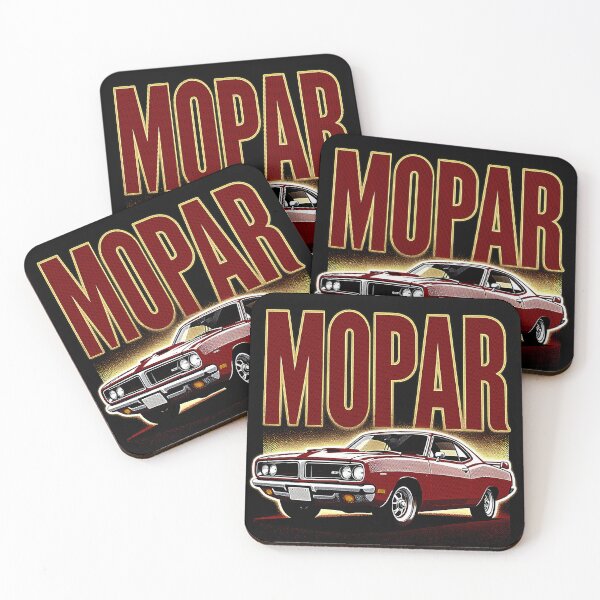 Item preview, Mopar Muscle Power, for black fabrics designed and sold by SteadyRolling.