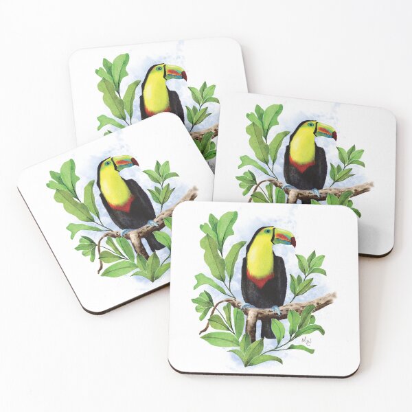 Item preview, Full Watercolor Toucan – Bold Tropical Wildlife designed and sold by mwik2017.