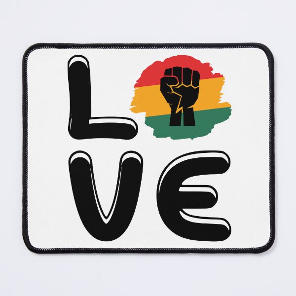 Item preview, Black Love Power Fist African Colors Minimal Design designed and sold by Lulunza.
