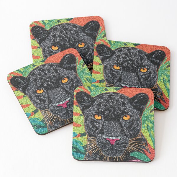 Item preview, Beaded Black Jaguar | Jungle Love designed and sold by GiftCougar.