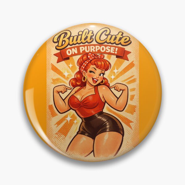 Item preview, Built Cute On Purpose- Red Bomb Shell designed and sold by PeodeesCrazy.
