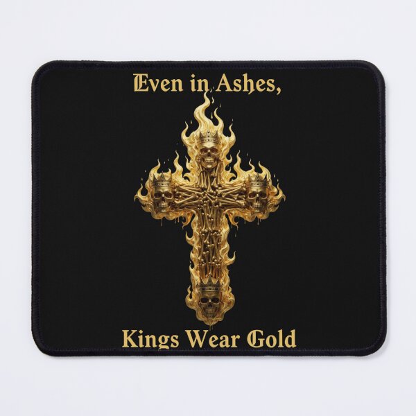 Item preview, KawisStarr Aurum Noir: Royal Gold Fire & Bone Cross designed and sold by KawisStarr.