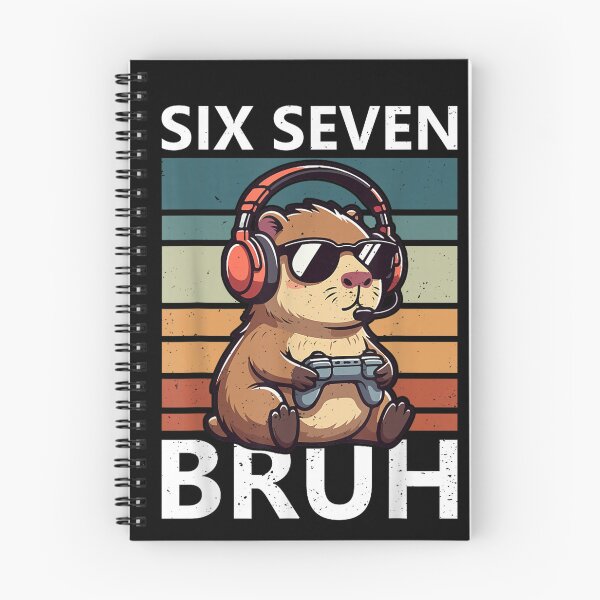 Item preview, Six Seven Bruh 67 Meme Funny Capybara Retro Gaming Kids Boys Art for Men Women Kids , Capybara Gift Lover  designed and sold by DZIRI NAJAT.