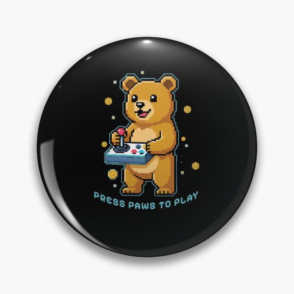 Item preview, Press Paws to Play – Pixel Bear Edition designed and sold by Artishal.